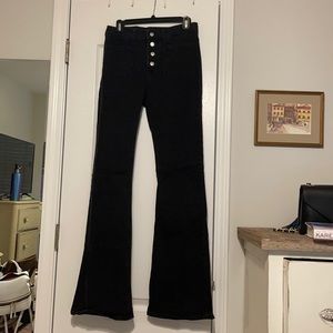 Zara flared button up Z1975 jeans